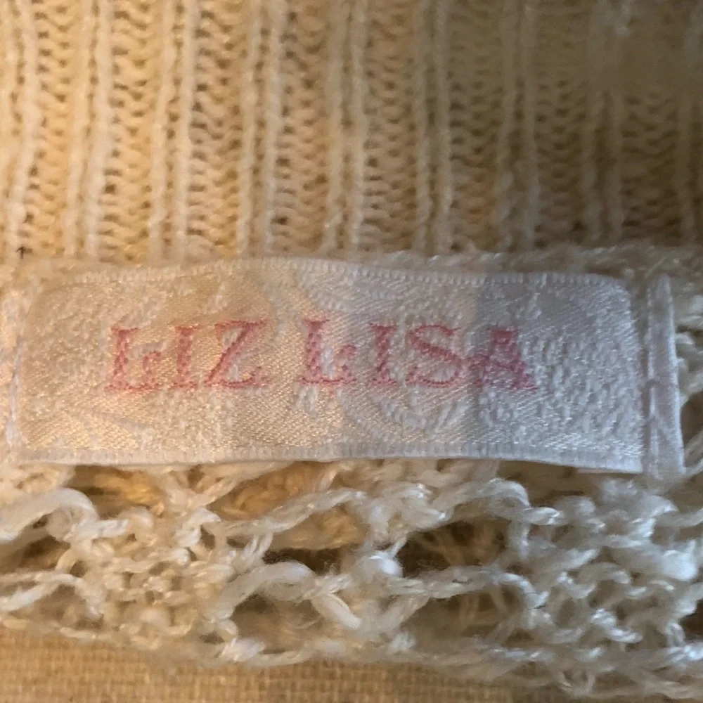 LIZ LISA Hime Gyaru ivory open knit batwing cardigan - Picture 5 of 6